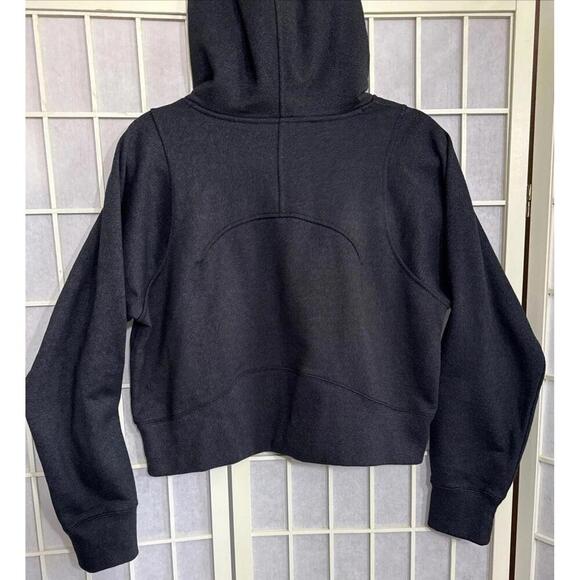 Lululemon Loungeful Minimalist Preppy Athleisure Lounge Lux Cropped Hoodie Black - Picture 15 of 15